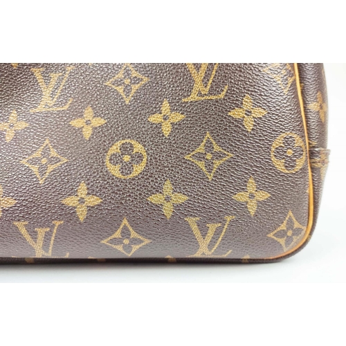 73 - LOUIS VUITTON VINTAGE DEAUVILLE BAG, monogram coated canvas with leather handles, trims, name tag, g... 