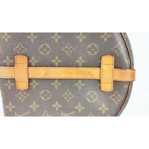 77 - LOUIS VUITTON SAC CHANTILLY, monogram canvas with leather trims and adjustable strap, flap front clo... 