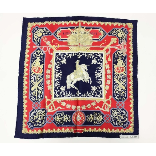 96 - HERMÈS 'LUDOVICUS MAGNUS' SILK SQUARE, 41cm.