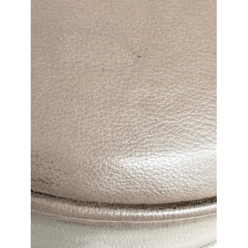 298 - JOHANSON DESGIN STOOLS, two with differing colour upholstered seats, by Leo Thafvelin. (2)