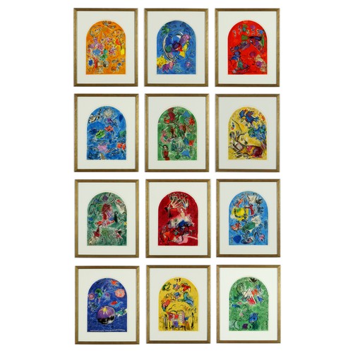 44 - MARC CHAGALL, The Twelve tribes, a set of twelve lithographs, printed by Mourlot 1962, 36.5 x 31.5 c... 