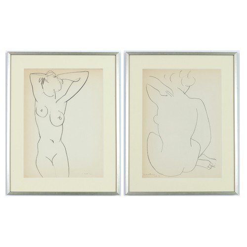 54 - HENRI MATISSE, a pair of nudes, signed in the plate, Heliogravures – from the original 1951 edition,... 