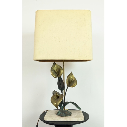 326 - MAISON CHARLES STYLE TABLE LAMP, with shade, 77cm H.