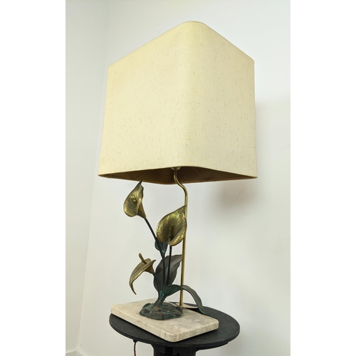 326 - MAISON CHARLES STYLE TABLE LAMP, with shade, 77cm H.