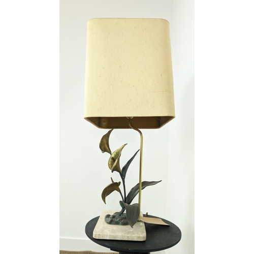 326 - MAISON CHARLES STYLE TABLE LAMP, with shade, 77cm H.