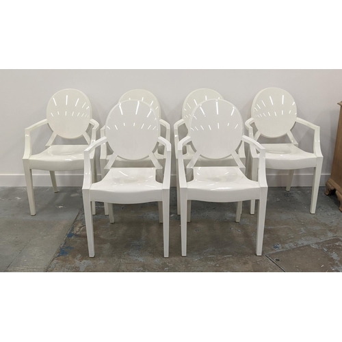 304 - KARTELL LOUIS GHOST CHAIRS, a set of six, by Philippe Starck, 92cm H. (6)