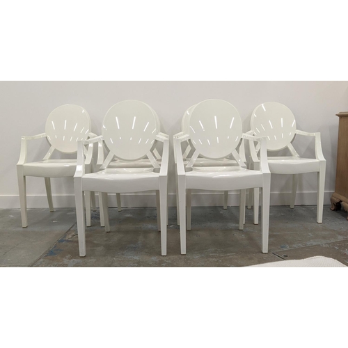 304 - KARTELL LOUIS GHOST CHAIRS, a set of six, by Philippe Starck, 92cm H. (6)