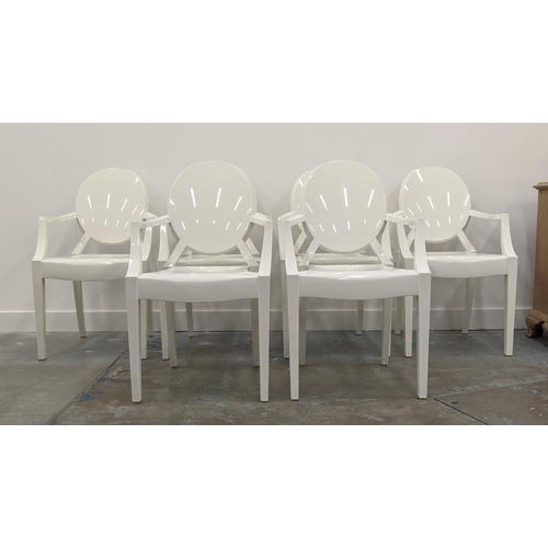 304 - KARTELL LOUIS GHOST CHAIRS, a set of six, by Philippe Starck, 92cm H. (6)