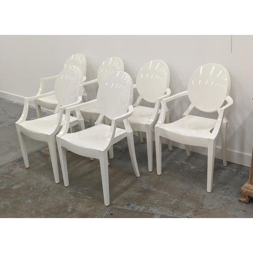 304 - KARTELL LOUIS GHOST CHAIRS, a set of six, by Philippe Starck, 92cm H. (6)