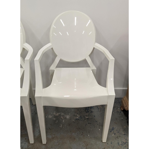 304 - KARTELL LOUIS GHOST CHAIRS, a set of six, by Philippe Starck, 92cm H. (6)