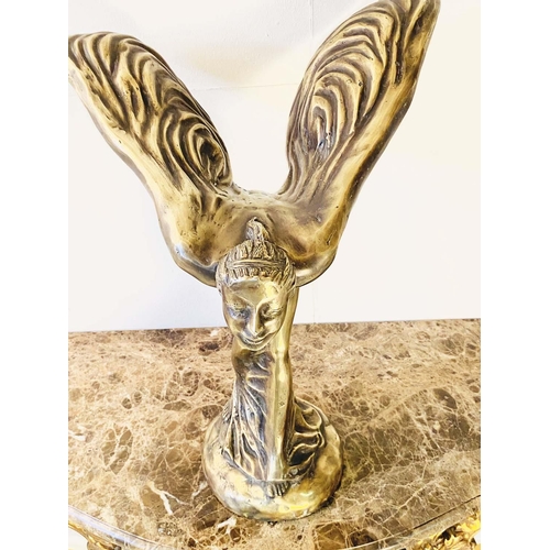 328 - SPIRIT OF ECSTACY SCULPTURE, in gilt metal, 57cm H x 46cm W.