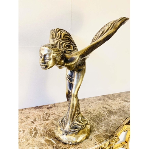 328 - SPIRIT OF ECSTACY SCULPTURE, in gilt metal, 57cm H x 46cm W.