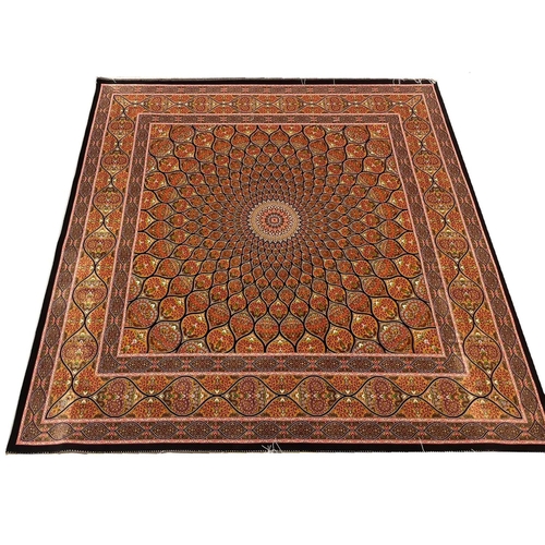 85A - FINE QUM DESIGN RUG, 200cm x 195cm.