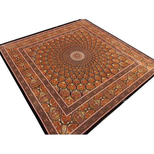 85A - FINE QUM DESIGN RUG, 200cm x 195cm.