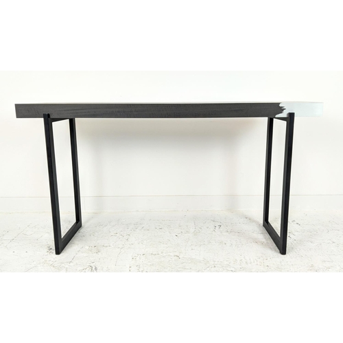 394 - LINLEY GRAFT HALL CONSOLE TABLE, by Simon Hasaw, 160cm x 43.5cm x 85cm.