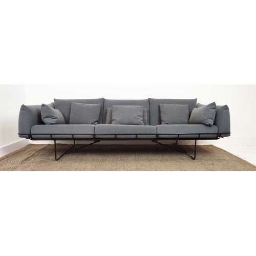 385 - HERMAN MILLER WIREFRAME SOFA, by Sam Hecht and Kim Colin, 76cm H x 227cm x 91cm.