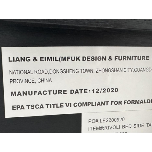 282 - LIANG AND EIMIL RIVOLI BEDSIDE TABLES, pair,  each with two drawers, 55cm W x 40cm D x 50cm H.