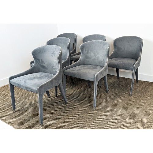 395 - ROCHE BOBOIS STEEPLE CHAIRS, a set of six, by Enrico Franzolini, 78cm H approx. (6)