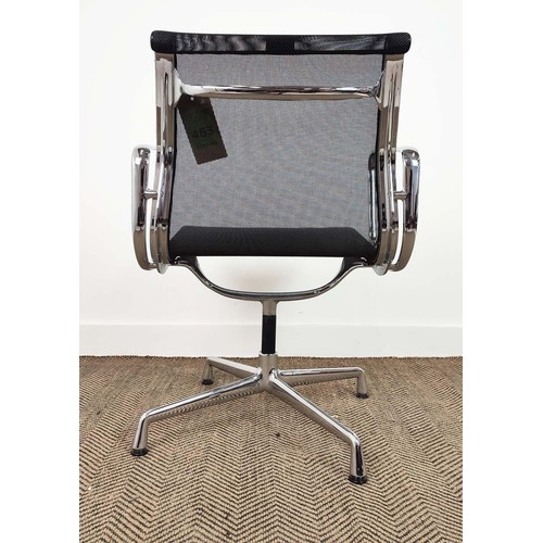 390 - VITRA ALUMINIUM GROUP CHAIR, by Charles and Ray Eames, 57cm W x 85cm H, bears label.