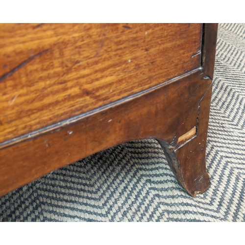 172 - BOWFRONT CHEST, early 19th century mahogany, with five drawers, 108cm W x 57cm D x 104cm H.