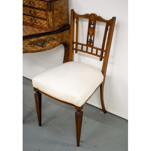 141 - BONHEUR DU JOUR, Victorian parquetry and gilt metal mounted with seven drawers and a door, 120cm H x... 