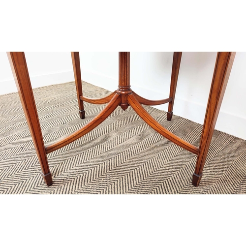 88 - CENTRE TABLE, Edwardian satinwood and penwork marquetry, circa 1905 with shaped octagonal top, 73cm ... 