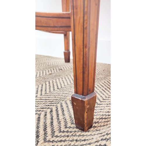 88 - CENTRE TABLE, Edwardian satinwood and penwork marquetry, circa 1905 with shaped octagonal top, 73cm ... 