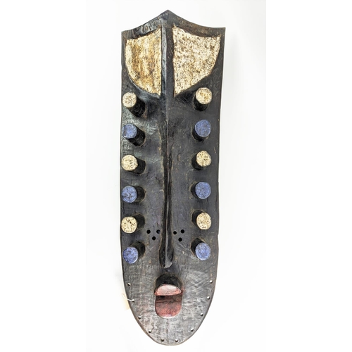 3 - GREBO EYE MASK, Ivory Coast, twelve eyes, 70cm H.