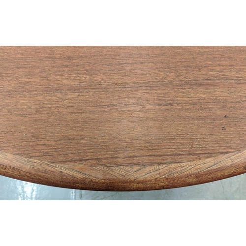 389 - SKOVMAND & ANDERSEN EXTENDABLE TABLE, with one leaf, 170cm x 120cm x 73.5cm approx at largest.