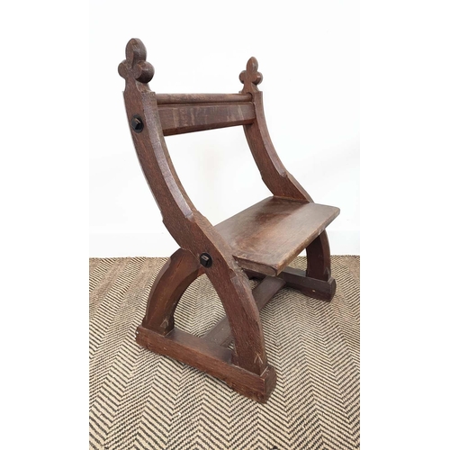 139 - GOTHIC REVIVAL CHAIRS, a pair, Victorian oak, 79cm H x 59cm W x 44cm D. (2)