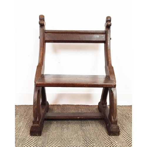 139 - GOTHIC REVIVAL CHAIRS, a pair, Victorian oak, 79cm H x 59cm W x 44cm D. (2)