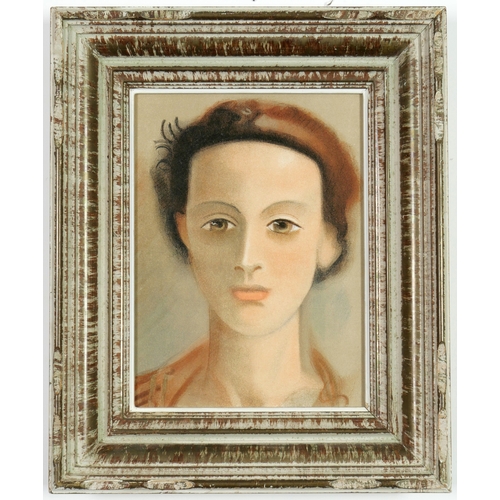 54 - ANDRE DERAIN, Portrait of a Girl - 1939 lithograph, French vintage frame, 24cm x 19cm.