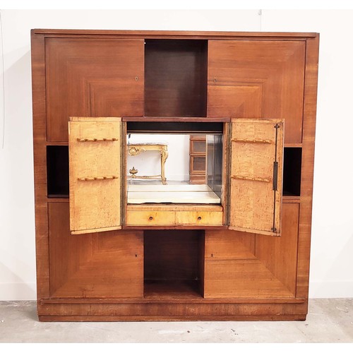 421 - MANNER OF ICO PARISI, COCKTAIL CABINET, rosewood, 175cm H x 172cm W x 34cm D.