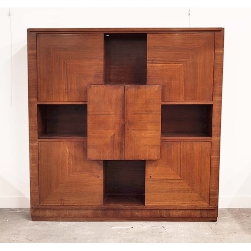 421 - MANNER OF ICO PARISI, COCKTAIL CABINET, rosewood, 175cm H x 172cm W x 34cm D.