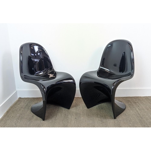 396 - AFTER VERNER PANTON, Panton style chairs, a pair, 82cm H approx. (2)