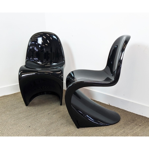 396 - AFTER VERNER PANTON, Panton style chairs, a pair, 82cm H approx. (2)