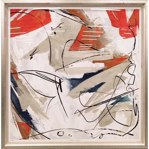 35 - TROWBRIDGE GALLERY, 'Geometric Abstraction', 109cm x 109cm, framed.
