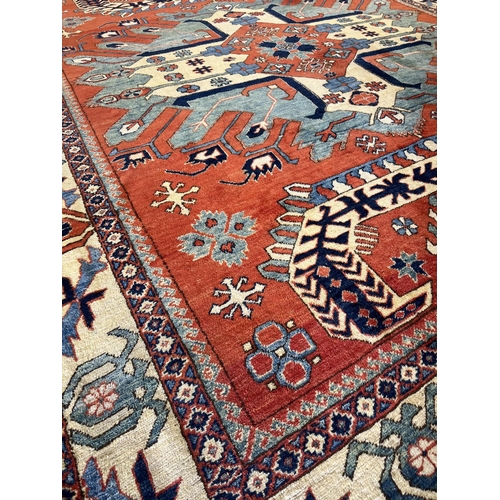 130 - FINE EAGLE KAZAK CARPET, 315cm x 255cm.