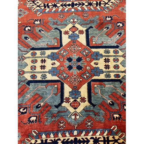 130 - FINE EAGLE KAZAK CARPET, 315cm x 255cm.