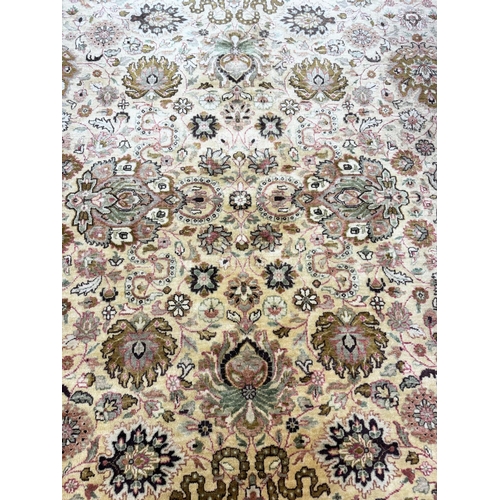 142 - FINE SAFAVID DESIGN AGRA CARPET, 294x253cm.