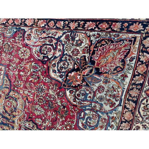 144 - 19TH CENTURY FINE PERSIAN KERMAN RAVAR CARPET, 530cm x 310cm.