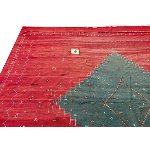 145 - FINE VINTAGE MOROCCAN KILLIM, 548cm x 330cm.