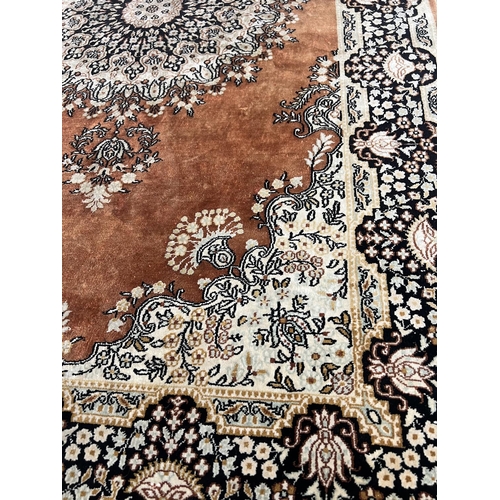 148 - RUG, 153cm x 94cm, silk.