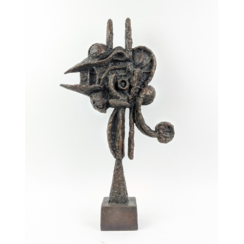 2 - TREVOR BATES (1921-2008), 'Bird', bronze, 68cm H, Provenance: J Ravden collection unsigned.
