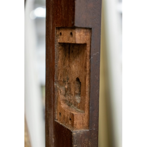 279 - BREAKFRONT LIBRARY BOOKCASE, first quarter 19th century mahogany with four glazed doors and adjustab... 