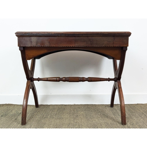 282 - ARCHITECT'S TABLE, Victorian gothic revival walnut and inlaid with adjustable sloping red leather to... 