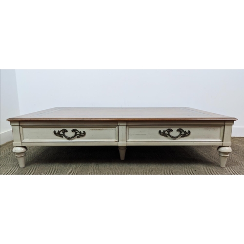 304 - ROCHE BOBOIS COCKTAIL TABLE, with drawers, 149cm x 99cm x 35.5 approx.