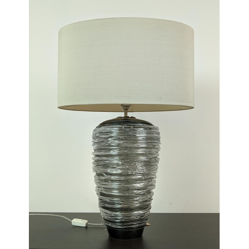 309 - PORTA ROMANA THREAD TABLE LAMP, with Porta Romana shade, 75cm H.