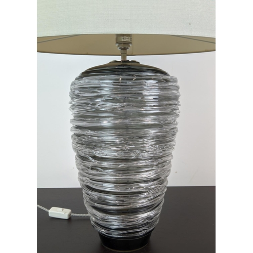 309 - PORTA ROMANA THREAD TABLE LAMP, with Porta Romana shade, 75cm H.