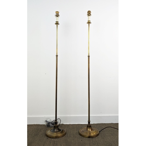 314 - BEST & LLOYD BROMPTON FLOOR LAMPS, a pair, height adjustable, one 158cm H at tallest the other 157cm... 